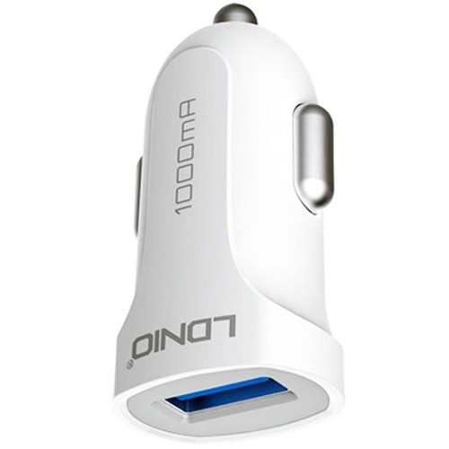 شارژر فندکی 5 وات الدینیو C-17 + کابل میکرو یو اس بی