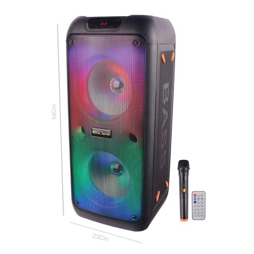 اسپیکر چمدانی بلوتوثی RS-D32 + میکروفون و ریموت کنترل