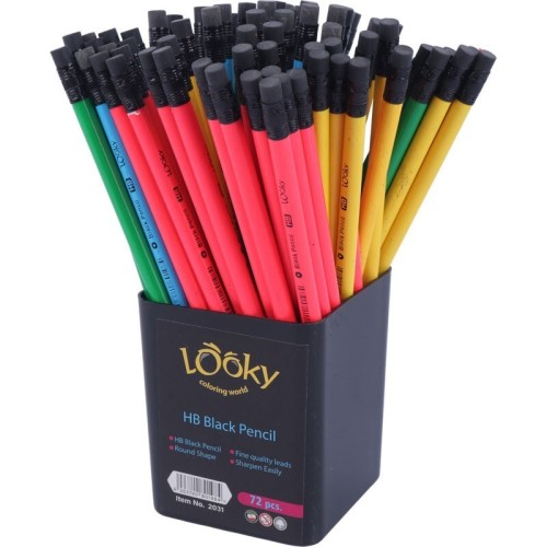 مداد مشکی لوکی Looky 2031 بسته 72 عددی