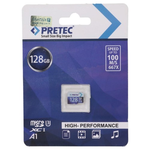رم میکرو 128 گیگ پرتک Pretec 667X U3 A1 100MB/s