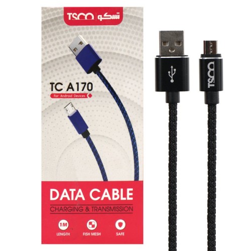 کابل میکرو یو اس بی 2.1 آمپر تسکو TC A170 طول 1 متر
