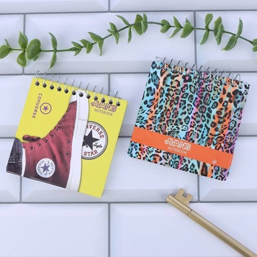 دفترچه یادداشت 50 برگ آونگ طرح کلاسیک بالا بازشو