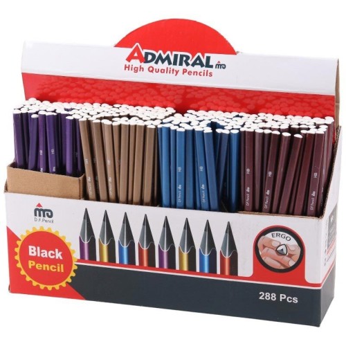 مداد مشکی آدمیرال Admiral 939M بسته 288 عددی