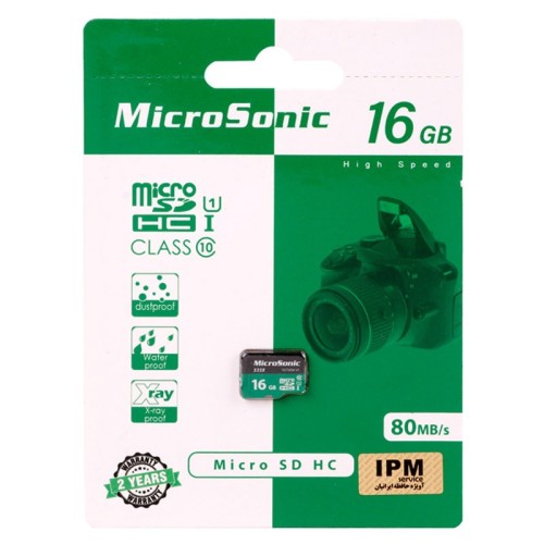 رم میکرو 16 گیگ میکروسونیک MicroSonic 533X U1 C10 80MB/s
