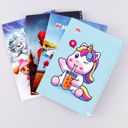 دفتر سیمی 60 برگ طرح کارتونی نهال آلما کد 7611