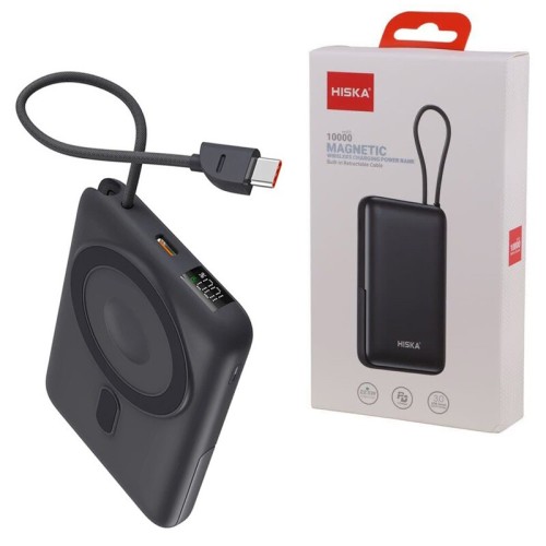 پاور بانک بی سیم فست شارژ هیسکا HP-133PD QC3.0 PD 22.5W ظرفیت 10000 میلی آمپر ساعت