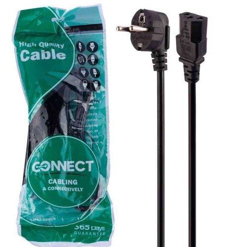 کابل برق Connect 1.5m PC بسته 20 عددی
