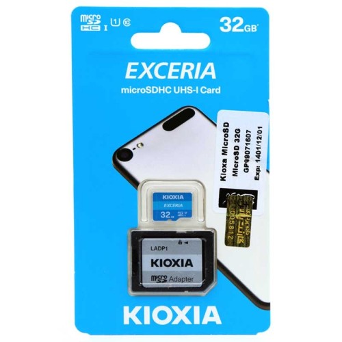 رم میکرو 32 گیگ کیوکسیا Kioxia EXCERIA U1 C10 100MB/s + خشاب