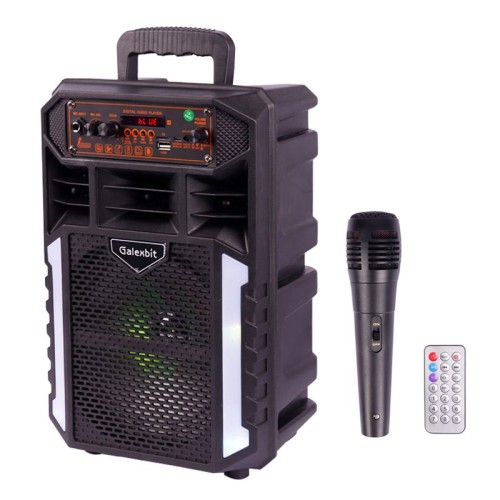 اسپیکر بلوتوثی رم و فلش خور گلکسبیت GS18 + میکروفون و ریموت کنترل