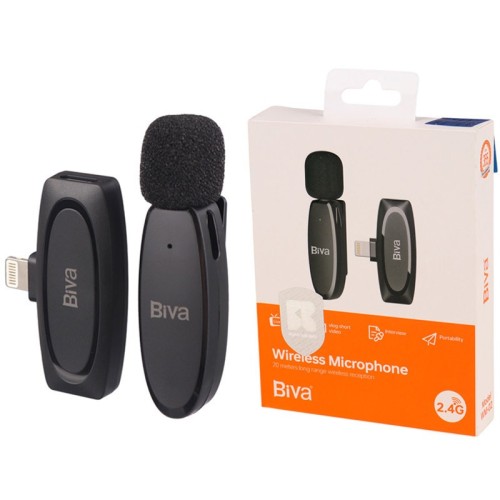 میکروفون یقه ای بی سیم Biva WM-02 Lightning