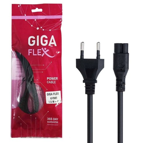 کابل برق دوپین Giga Flex 1.5m بسته 40 عددی